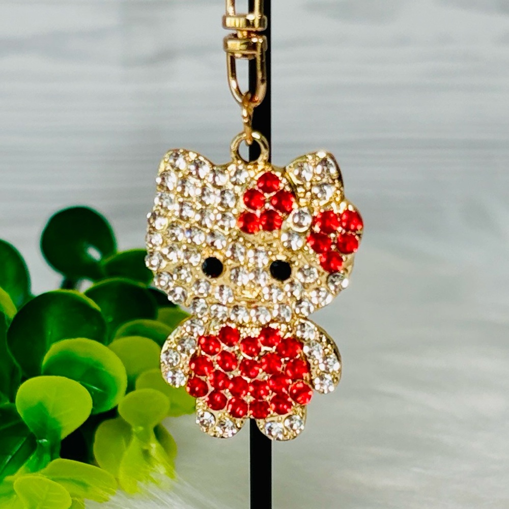 Hello Kitty Red Keychain/Bag Charm - Picture 3 of 10